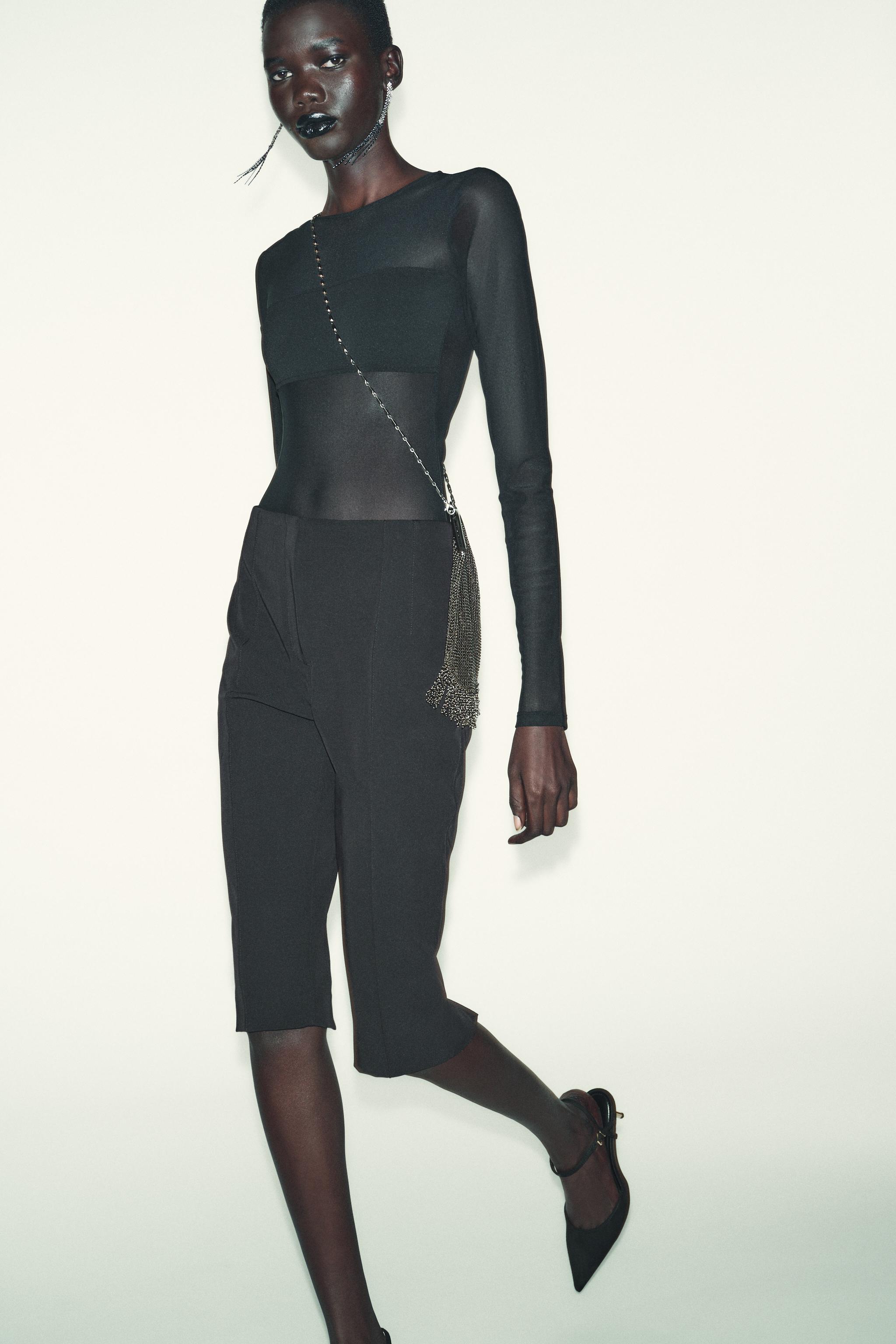 COMBINATION TULLE BODYSUIT